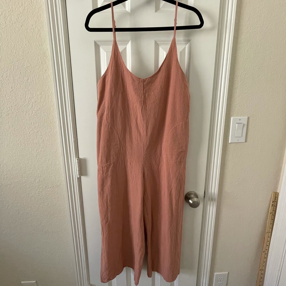 Pink Cotton Jumpsuit